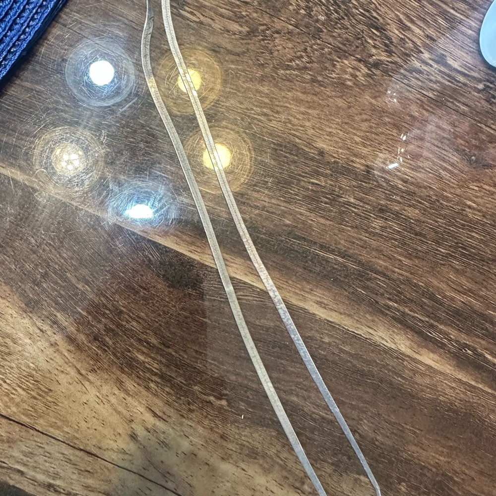 Vintage Delicate Silver 925 stamped Snake Chain Necklace